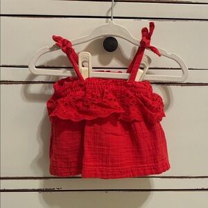 Baby GAP Red Eyelet Set